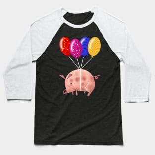 Pigs Might Fly Baseball T-Shirt